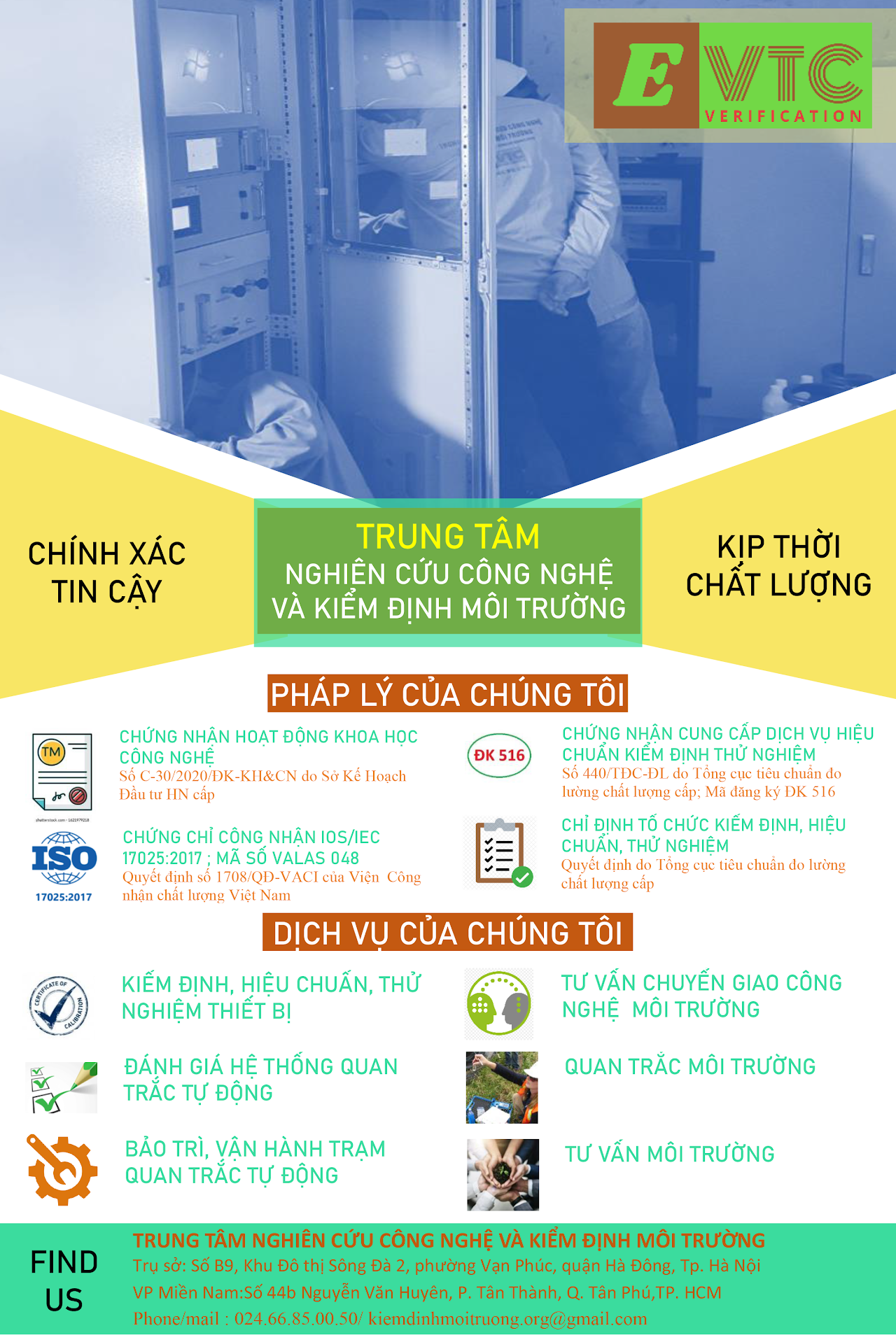 Trung tâm nghiên cứu công nghệ và kiểm định môi trường